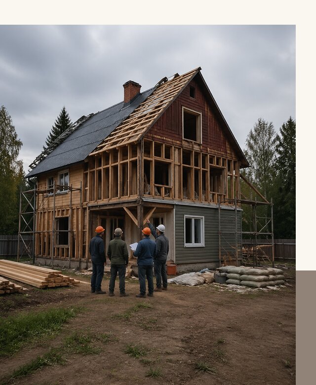 Реконструкция дачного дома в Донском под ключ с проектом